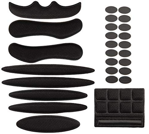 Jipemtra Helmet Padding Foam Kit 27Pcs Bicycle Replacement Pads Universal Helmet Foam Pads Set for Bike Motorcycle Cycling Outdoors (Black)