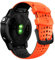 YOOSIDE Quick Fit 26mm Silikon Armband für Garmin Instinct 3 50mm / Fenix 8 / epix Pro (51mm), Soft Sport Wasserdicht Hypoallergenes Uhrenarmband für Instinct 2X / Enduro (Orange Schwarz)