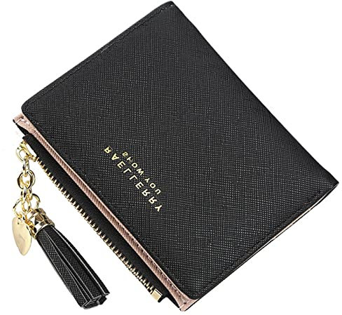 Geldbeutel Damen, Kleine Portemonnaie Multi Slots, PU Leder Brieftasche, Schlanke Kartenhalter Mini Geldbörse Für Frauen Mädchen Kinder