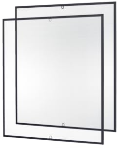 empasa Insektenschutz Fliegengitter Fenster START Set Fliegenschutz | Alurahmen Mückengitter als Selbstbausatz in 100 x 120 cm, verschiedene Sets und Farben, Farbe:anthrazit, Ausführung:2er Set