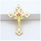 EVANEM Gold Katholische Wandkreuze, Christian Latin Cross Gebetskirche Dekor Hängen Kruzifix (Color : Style 4)