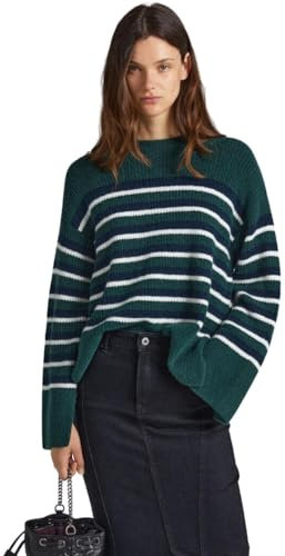 Pepe Jeans Ellison Pullover Sweater, Verde (Regent Green), M para Mujer