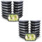 SJ TRADERS Meal Prep Containers Reusable - 1 Compartment, 900ml BPA Free Stackable Bento Lunch Boxes with Airtight Transparent Lids, Microwave, Freezer and Dishwasher Safe (30 Pack)
