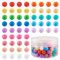 Beadthoven 140pcs 9mm Silicone Beads, 14 Colors Rainbow Colorful Round Silicone Beads DIY Keychain Bracrelet Beads Assorted Rubber Silicone Beads for Lanyard Pen Necklace Jewelry Making Crafts