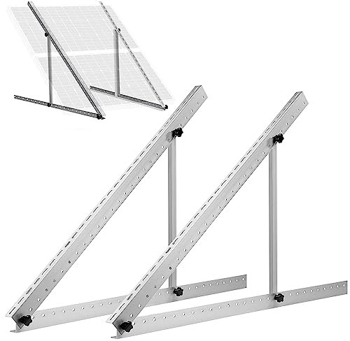 TEOV Befestigung Solarpanel Halterung 1140mm, Solarmodul Halterung für Balkonkraftwerk Flachdach Ziegeldach, Photovoltaik Modul Halterung Für 400 W - 600w, Solarpanel Halterung 1 Paar