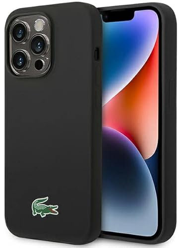 Lacoste LCHMP14XSLOK Hülle für iPhone 14 Pro Max 6.7 Schwarz hardcase Silicone