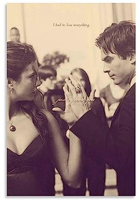 The Vampire Diaries Leinwandposter, Motiv: Elena Damon (3), dekoratives Gemälde, Leinwand, Wandposter und Kunstdruck, moderne Familienschlafzimmer-Dekoration, Poster, 30 x 45 cm