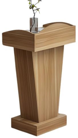 BGEDL Natural Breeze Rednerpult aus Holz, tragbar, für Kirche, Kanzel, Campus, Lehrer, Vorlesungstisch, Informationsschreibtisch im Verkaufsbüro, Multimedia-Respult, Konferenz-Diskussionsständer,