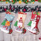 Udbrud 3 Stück Weihnachtsstrumpf, Nikolausstiefel Nikolausstrumpf Nikolaus Strumpf zum Befüllen und Aufhängen Nikolaussocken Weihnachtssocken Geschenktüte Hängende für Kamin, Treppe, Weihnachtsbaum