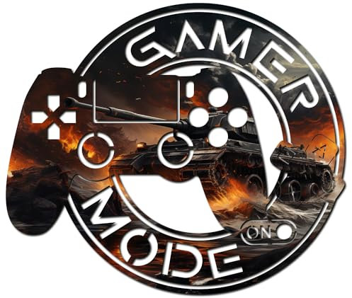 codiarts. XXL Game Mode ON Wanddekor 3D-Panel | Lasergeschnitten | Designs WOT FN COD GRAFITTI METAL HOLZ (LARGE, WOT)