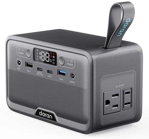 Stazione di alimentazione portatile da 28.000 mAh/89.6 Wh LiFePO4 batteria da 100 W (picco da 200 W), piccolo generatore solare elettrico con uscite CA e PD a due vie di ricarica rapida per casa
