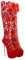 6,30 Pollici / 16 cm Stivali Alti al Ginocchio della Coscia delle Donne Sexy Tacco a Spillo Tacco Alto Nightclub Striptease Tacchi Alti Stivali della Piattaforma,Rosso,41 EU