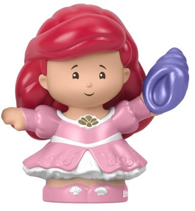 Little People Ersatzteil für Fisher-Price Talking Castle Puppenhaus Spielset - Ersatz Prinzessin Ariel Figur hält eine Muschel