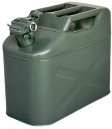 Ronyme Bidon d'essence Bidon d'essence Bidon de Stockage de Liquide d'huile de Grande capacité avec Couvercle Réservoir de Carburant Automatique pour, 5l 29x12.5x22cm