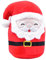 Kögler 20092 - Weihnachtliches Plüschtier, Squish Weihnachtsmann mit rotem Anzug und schwarzem Gürtel, ca. 25 cm, Rot