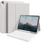ZKTUYU Custodia per tastiera per iPad di 10.9 2022 & iPad 11th Gen A16 2025 con portapenne, cover posteriore in TPU e tastiera magnetica rimovibile con layout QWERTZ, grigio