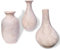 Artisoul® Keramik Vasen Deko, 3er Klein Vasen Set Blumenvasen, Decor Vases für Tischdekoration Regal Deko Kleiner Blumenstrauß Grüne Pflanze, minimalistisches Deko Moderne Wohndekoration (Rosa)