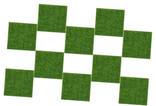 TOYANDONA 10stücke Kunstrasenmatte Simulationsgrünrasen Für Außenbereich Garten Dekoration Naturgetreue Rasenimitation Für Festivalaktivitäten Und Zuhause