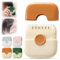 2 in 1 Haarschneider Haarschere Spliss Entfernen Kamm,Split End Haarschneider und Arrangement,Doppelseitiges Design Manueller Haarschneider mit Cover Austauschbare und verstellbare Klingen (Orange)