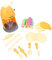 Sosoport 1 Ensemble Machine à Crème Glacée De Glace pour Enfant De Simulation De Crème Glacée Jouets De Jeu De Rôle pour Enfants Abdos Orange