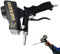 Sghtil Sableuse portable | Pistolet de sablage avec raccord d'air comprimé | Appareil manuel pour enlever la rouille avec accessoires pour travaux de polissage, restauration de peinture et nettoyage