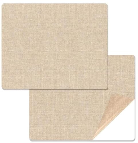 Leather Repair Patch Tape,2PCS Linen Leather Repair Kit,8X11 inch Self-Adhesive Fabric Patch,Vinyl Repair Kit,Waterproof Fabric Patch for Sofas,Tents,Furniture,Car Seats,Lounge Chairs (Beige)