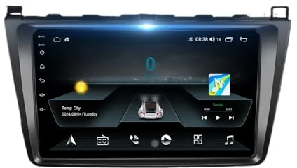 Compatible con Mazda 6 GH 2007-2012 Radio de Coche Reproductor de vídeo Multimedia Navegación GPS Multimedia Coche Android Sistema Inteligente Pantalla de Coche(A4 8G 256G CAM DVR)