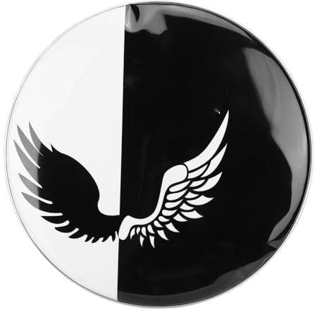 OVAQUIXI Drum Head, 22 Zoll Polyester Film Vielseitiger Drum Head mit Aluminium Gegenhoop für Snare Jazz Percussion Instrument