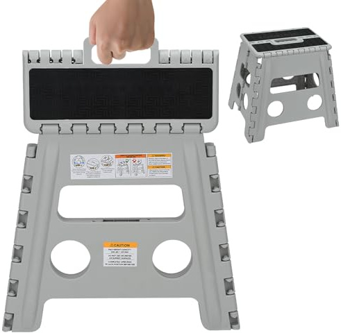 TMZDCJK Klappbarer Tritthocker 32 cm, Robuster Klapphocker bis 109 kg