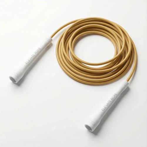 Elevate Rope Springseil Erwachsene, Speed Rope 5 mm, 3 m verstellbar | Nylonkern verhindert Verdrehen, ideal für Double Unders, Cardio und CrossFit, gratis Trainings-App, 90 Tage Garantie