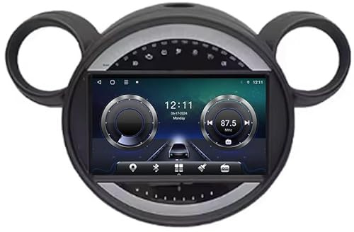 Android 16 Autoradio Multimediale con 9'' Screen Per BMW Mini Cooper Countryman R56 R60 2011-2013 Supporta la Navigatore GPS/DSP Stereo Auto/FM AM RDS Radio/Controllo del Volante/USB/Videocamera