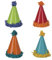 Puschel Mini-Partyhüte - 8er-Pack