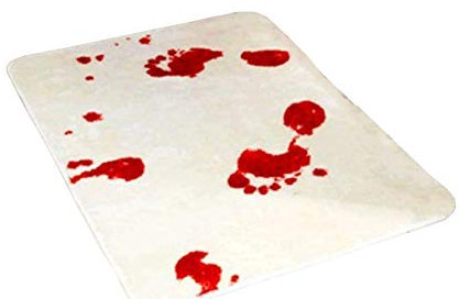 Monba Badezimmer Teppiche rutschfeste Blut Fußabdruck Badematte Baumwolle Tuch Tür Fußmatte 40 * 60 cm