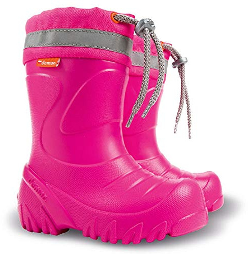 Ultra Leichte Gummistiefel Lammfell Gefüttert Winterstiefel Winterschuhe Mammut (26/27, Rosa)