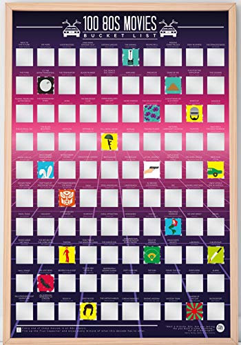 Gift Republic 80s Movies 100 Bucket List Rubbelposter 42 x 60 cm