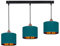 Home Deco Deckenlampe Türkis Lampe Leuchte Vintage Modern E27 Designerlauchte 3-flammig N230-H3