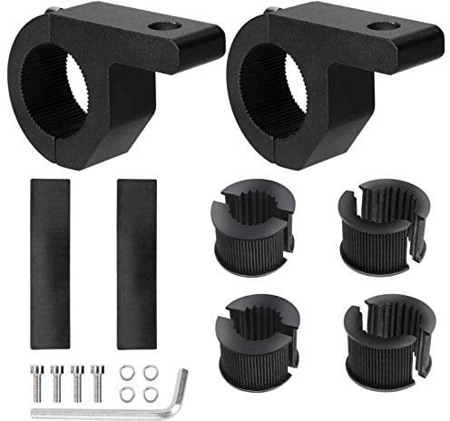 QIMEI-SHOP Soporte de Montaje de Barra de Luz 19-32mm Universal Abrazaderas de Tubo de Luz LED Trabajo para Vehículos Todoterreno Camión Motocicleta 2 Piezas