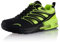 Fusskleidung® Damen Herren Sportschuhe Dämpfung Sneaker leichte Laufschuhe Grün Grün Schwarz EU 46