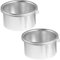 Scicalife Wax Warmer Inner Pot Portable Salon Pot Electric Hot Wax Warmer Heater Pot Facial Skin Hair Removal Spa Tool Pratical Wax Depilatory Machine (2pcs Silver)