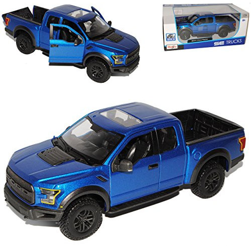 Ford F*150 Raptor Blau Pick-Up 13. Generation Ab 2014 Version 2017 1/24 Maisto Modell Auto