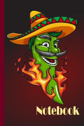 Chili Notebook: Chili Notebook Wide Ruled,Lined Paper Notebook for School, Students,Gift for Kids, Boys, Girls, Teens,Chili notebooks,Chili lover