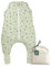 molis&co - Baby Schlafsack mit Füßen und Socke - Ideal für den Winter - Babyschlafsack mit Beinen 2,5 tog - 100% Baumwolle (Oeko-TEX 100), Premium Qualität - Botany Green (90 cm)