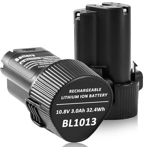 [2 Stück] Powayup 10.8V 3,0Ah Ersatz Akku für Makita Akku 10.8V BL1013 BL1014 195332-9 194550-6 DF330D LCT203W CL100DW DF330D ML100W TD090D 194551-4 FD01ZW Werkzeugakku