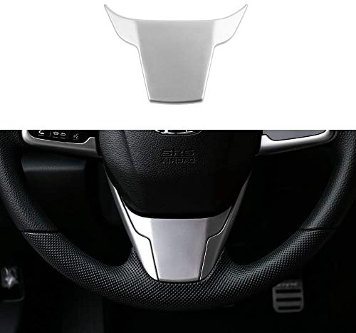 TDHLW Auto-Lenkradabdeckungs-Aufkleber für H-onda 10. Gen Civic 2016-2021 Zubehör, Innendekoration,Silber