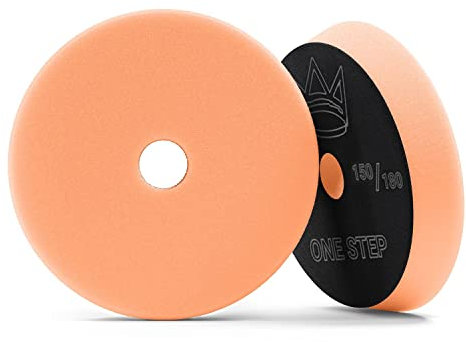 Royal Pads AIR One-Step Polierpad (Ø 150mm) - Premium Polierschwamm für Exzenter & Rotations Poliermaschine - Auto polieren, Schleifen, wachsen, Wachs Klett Schwamm Pad | 1 STK.