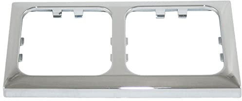 C-Line Presto Inprojal CBE Double cadre de recouvrement pour prise de courant Interrupteur Camping-car Caravane Bateau Chrome