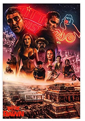 EDSC Filmposter Classic Movie From Dusk Till Dawn, Schlafzimmer-Dekor, Sportlandschaft, Büro, Raumdekoration, Geschenk, Unrahmen: 40 x 60 cm