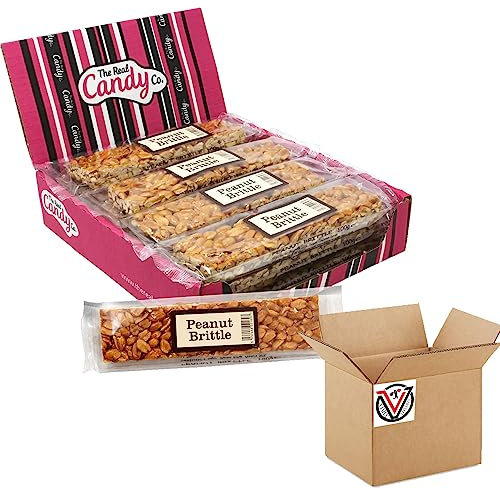 Candy co Peanut Brittle Bar 100g - Peanuts covered in caramelized sugar (12 Bars(Full Box))