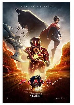 The Flash 2023 Amerikanischer Superhelden-Film, Schlafsaal, Wanddekoration, Poster, Leinwand, Poster, Schlafzimmer, Dekoration, Sport, Landschaft, Büro, Raumdekoration, Geschenk, ungerahmt, 30 x 45 cm