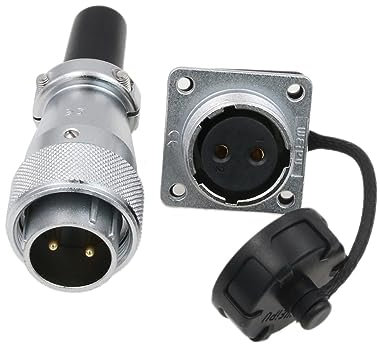 HangTon WS20 2 Broches Prise de Courant Aviation Rond Alimentation électrique connecteur 25a Industriel Automobile extérieur 500V Chapeau Anti - poussière